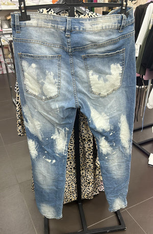 Jeans uomo scolorito