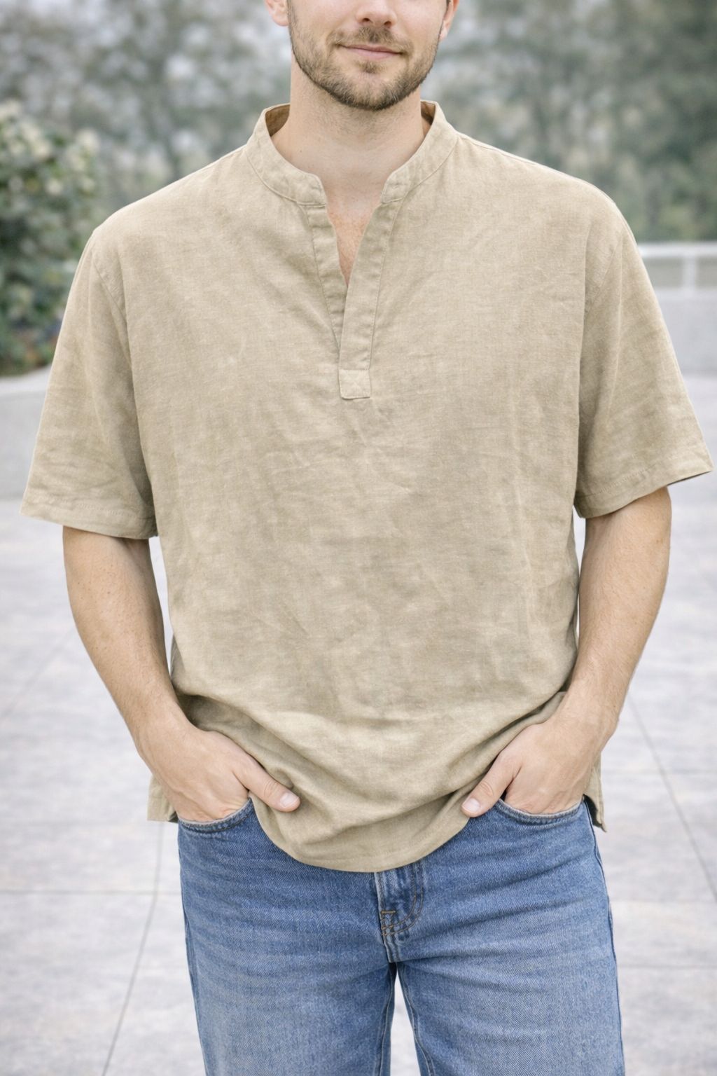 Camicia uomo mezza manica