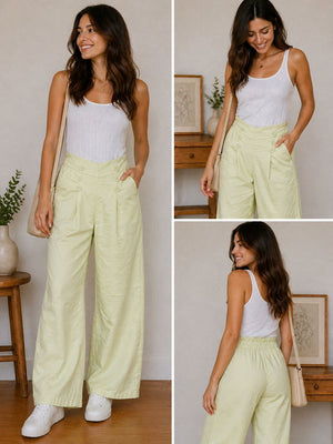 Pantalone donna con bottoni