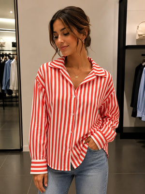 Camicione righe donna