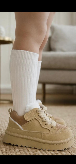 Scarpe bimbo con pelliccia