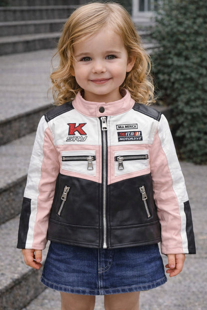 Giubbino in pelle bimba