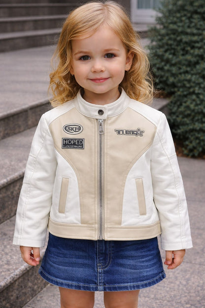 Giubbino in pelle bimba