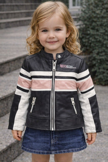 Giubbino in pelle bimba